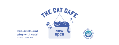 Cat Cafe Facebook cover Image Preview