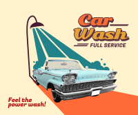 Retro Car Wash Facebook post Image Preview