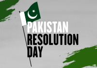 Pakistan Resolution Postcard Image Preview