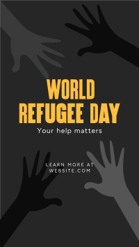 World Refugee Day TikTok video Image Preview
