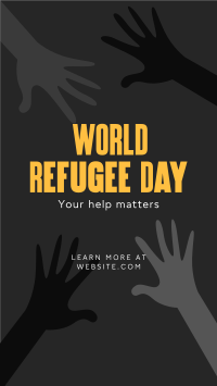 World Refugee Day TikTok Video Image Preview