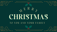Christmas Holiday Ornament Facebook event cover Image Preview