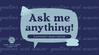 Interactive Question and Answer Facebook event cover Image Preview