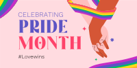 Live With Pride Twitter Post Design