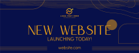 Simple Website Launch Facebook Cover Design