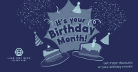 It's your Birthday Month Facebook Ad Design