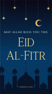 Night Sky Eid Al Fitr Instagram Story Design