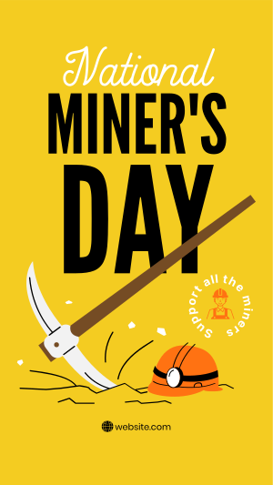 Miner's Day Instagram story Image Preview