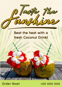Sunshine Coconut Drink Poster Image Preview