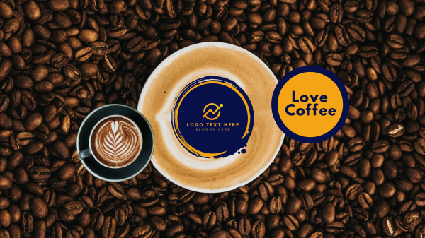Love Coffee YouTube Banner Design Image Preview