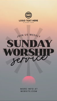 Sunday Worship YouTube Short Design