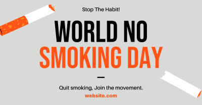 World No Smoking Day Facebook ad Image Preview