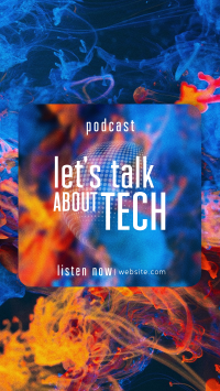 Glass Effect Tech Podcast TikTok video Image Preview