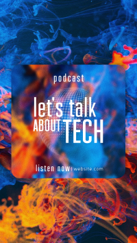 Glass Effect Tech Podcast TikTok Video Image Preview