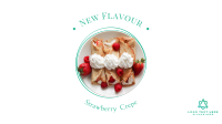 Strawberry crepe Facebook event cover Image Preview