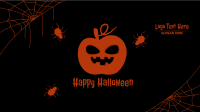 Halloween Scary Pumpkin Facebook Event Cover Design