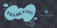 Trendy Thank You Twitter Post Design