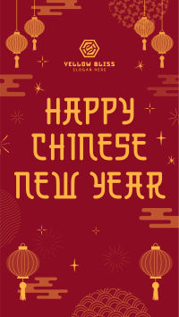 Chinese New Year Lanterns Instagram reel Image Preview