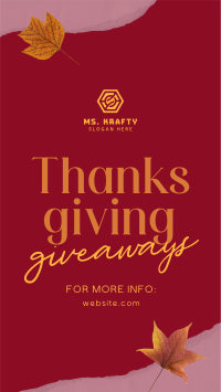 Ripped Thanksgiving Gifts Facebook Story Design