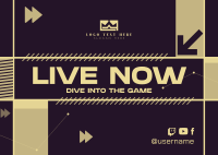 ESports Livestream Postcard Design