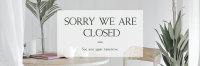 Sorry We Are Closed Twitter header (cover) Image Preview