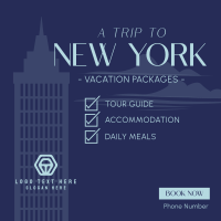 NY Travel Package Instagram Post Design