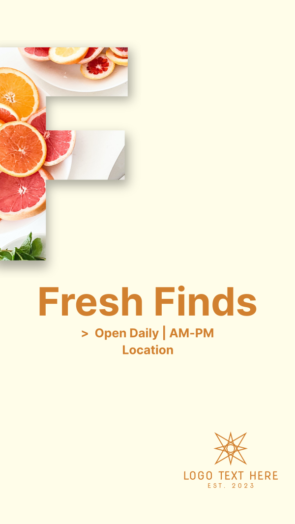 Fresh Finds Instagram Story Design Image Preview