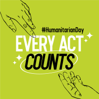 Handdrawn Humanitarian Day Instagram post Image Preview