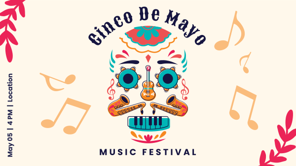 Cinco De Mayo Music Fest Facebook Event Cover Design Image Preview