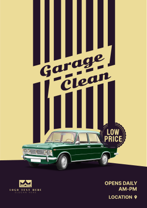 Garage Clean Shower Poster Image Preview