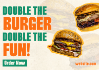 Burger Day Promo Postcard Image Preview