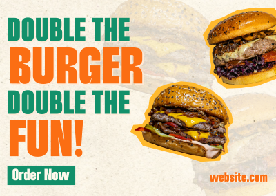 Burger Day Promo Postcard Image Preview