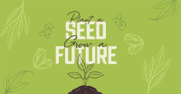 Earth Day Seed Planting Facebook Ad Design