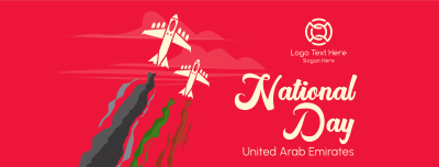 UAE National Day Airshow Facebook cover Image Preview