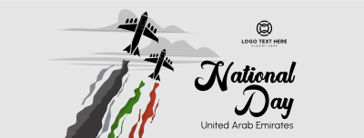 UAE National Day Airshow Facebook cover Image Preview