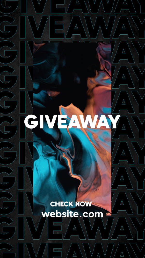 Giveaway Gradient  Instagram Story Design Image Preview