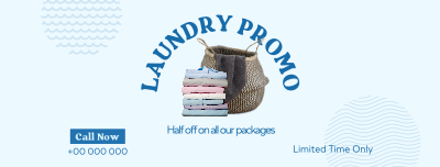 Laundry Delivery Promo Facebook cover Image Preview