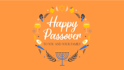 Passover Wreath Facebook event cover Image Preview