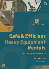 Corporate Heavy Equipment Rentals Flyer Image Preview