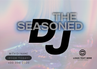 Seasoned DJ Booking Postcard Image Preview