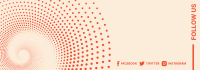 Halftone Spiral Conch Tumblr Banner Design