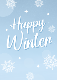 Simple Winterly Greeting Poster Image Preview