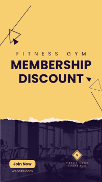 Fitness Membership Discount Facebook story Image Preview