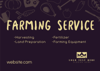 Farm Services Postcard Design