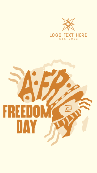 Freedom Africa Map Instagram Story Design