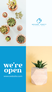 Plant Shop Opening Facebook story Image Preview