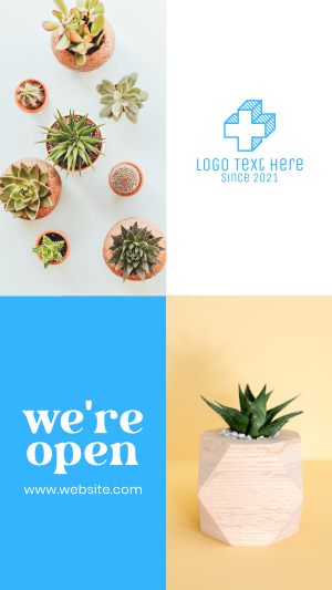 Plant Shop Opening Facebook story