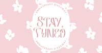 Floral Anniversary Giveaway Facebook Ad Design