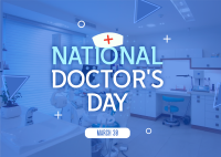 National Doctor's Day Postcard Design