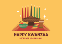 Bright Kwanzaa Postcard Image Preview